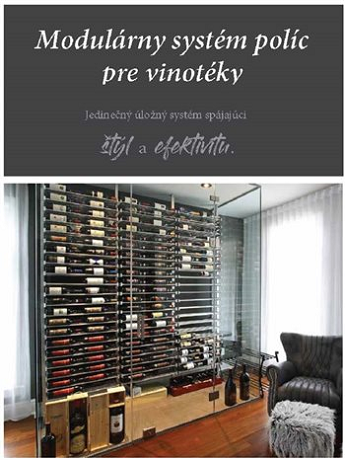 Regály na víno - Modulárny systém na skladovanie a prezentáciu vína